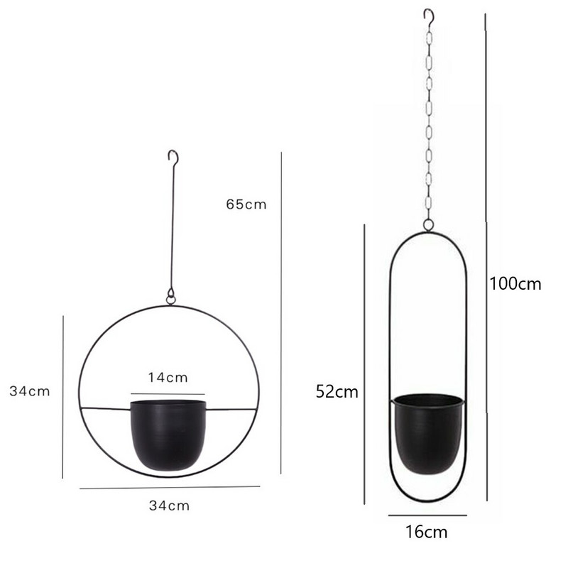 Ghiveci de flori agățat din metal cu 10 tipuri, cu lanț nordic, coș de jardinier, vază de flori pentru casă, grădină, balcon, decorare 2022 nou