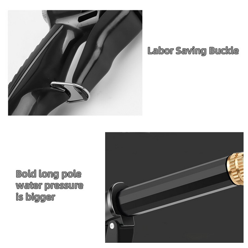 Kaasaskantav kõrgsurve veepüstol aia kastmiseks Autopesumasina voolikuotsik Sprinkler Vahtveepüstol Kodutööriistad