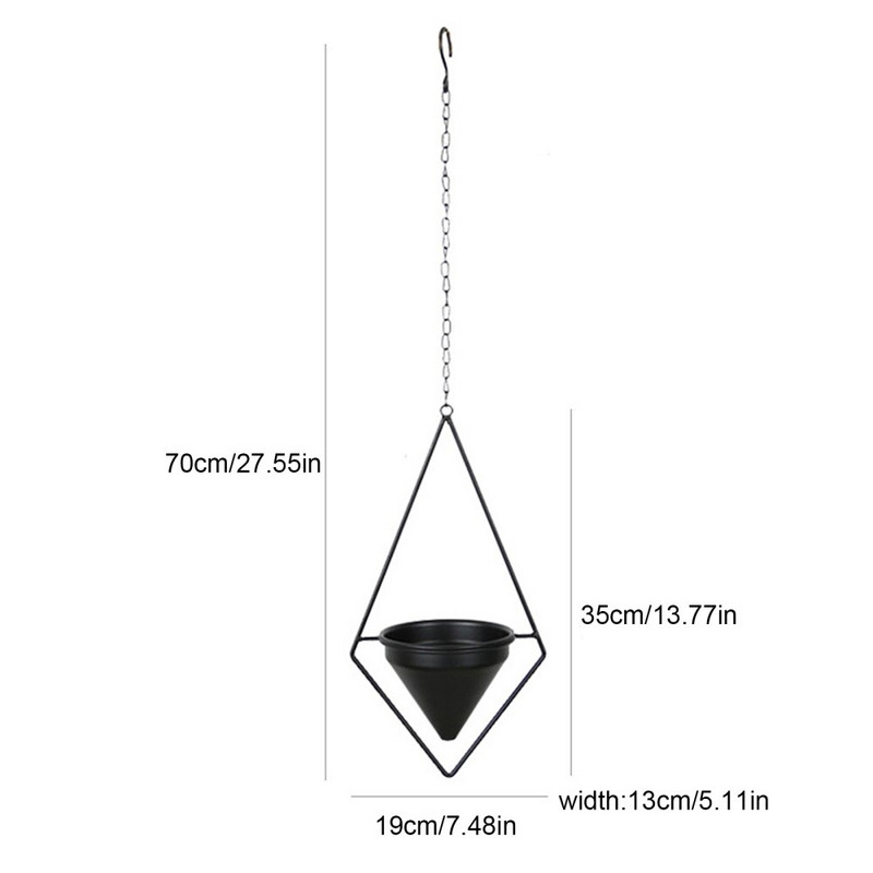 Cos Agatator Ghiveci Suport De Flori Plante Balcon Gradina Negru Forjat Decoratiuni Acasa Jardiniera De Fier Stil Nordic