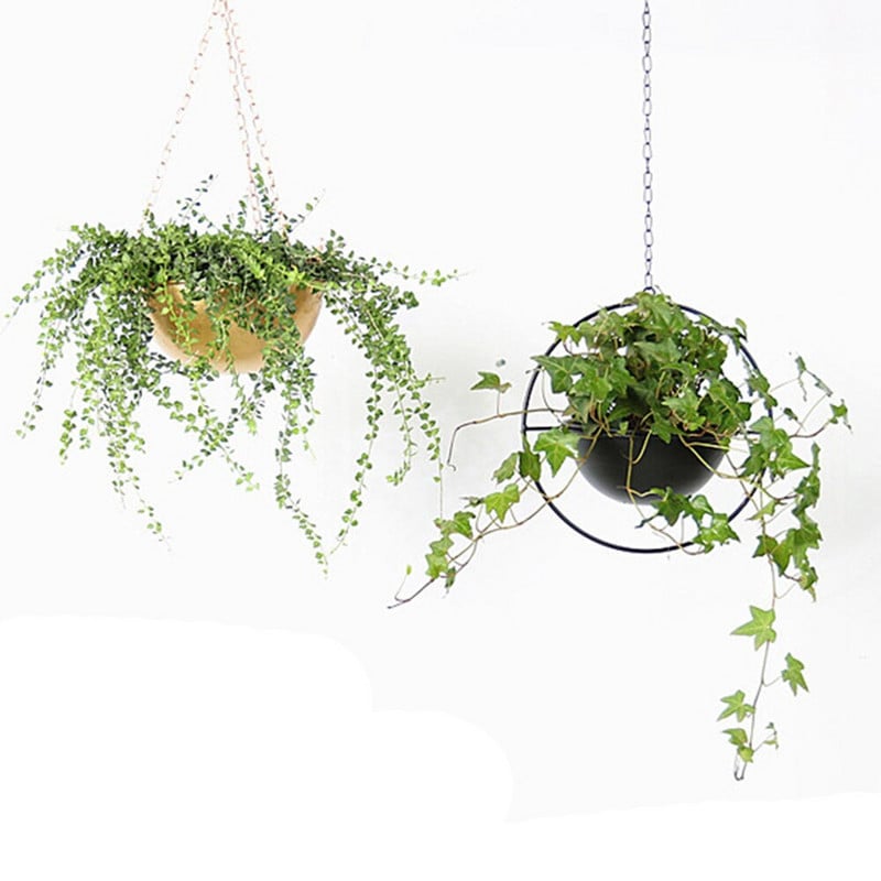 Cos Agatator Ghiveci Suport De Flori Plante Balcon Gradina Negru Forjat Decoratiuni Acasa Jardiniera De Fier Stil Nordic