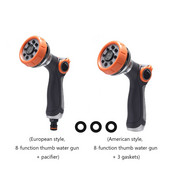 2022 8 permetezési mód Kerti mosógép Pázsit permetező öntözés Nagynyomású vízpisztoly Kerti szerszámok Tömlő Szórófúvóka Kert