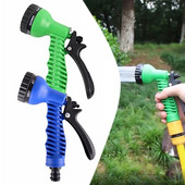 Pistol de udat cu 7 modele, plastic pentru grădină, instrument de curățare a stropitoarelor pentru țevi de apă telescopice pentru irigarea grădinii, pulverizator de spălat auto