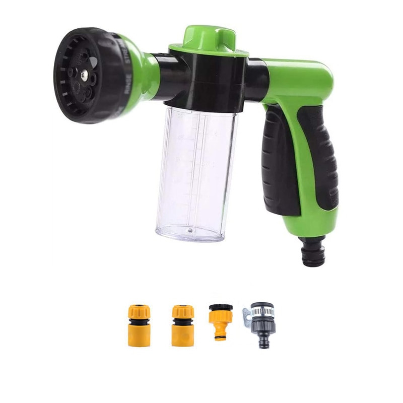 6 DB/Szett hordozható, habszivacs lándzsa vízpisztoly autómosó permetező tisztítószerszám kerti öntözőberendezéshez