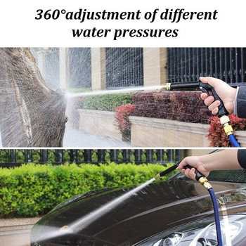 Φορητό πιστόλι νερού υψηλής πίεσης για τον καθαρισμό του πλυντηρίου αυτοκινήτων στο σπίτι Κήπος Σωλήνας ποτίσματος Ακροφύσιο ψεκαστήρα αφρού σωλήνα νερού