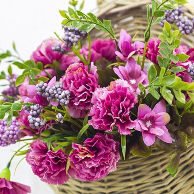 Gluosnio Retro šiaudinis gėlių vazonas Pinti rotango sieniniai vazonai Namų sodo dekoravimas Gėlių krepšelio konteinerio numetimas