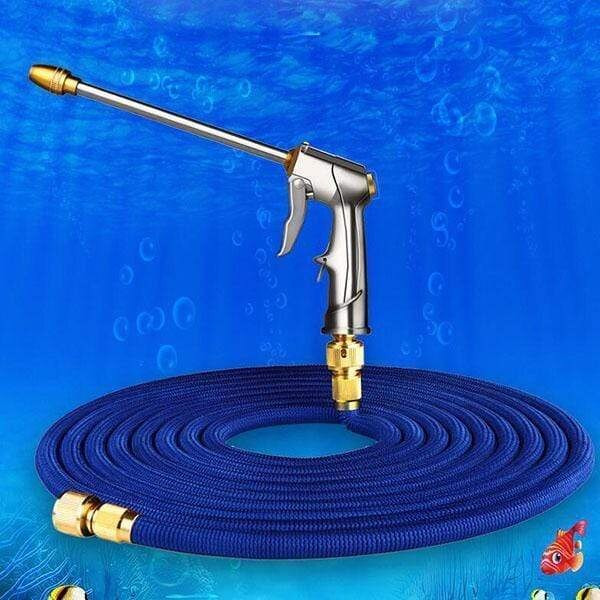 Nagynyomású autómosó tömlő állítható permetező cső- 17FT-50FT kerti tömlőcső autómosó tömlő tisztító vízpisztolyhoz