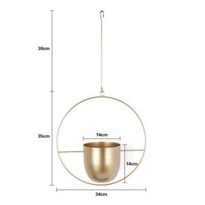 Kabantis augalų vazonas 1vnt Metalinis kabantis vazonas Augalų kabykla Grandinė augalų krepšelis gėlių laikiklis Namų sodo balkono apdaila