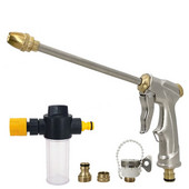 Pistol de apă pentru spălat cu presiune de înaltă calitate, metal, reglabil, duză pentru furtun de spălat auto, pistol de apă cu spumă, pulverizator de udare pentru grădină, vânzător direct