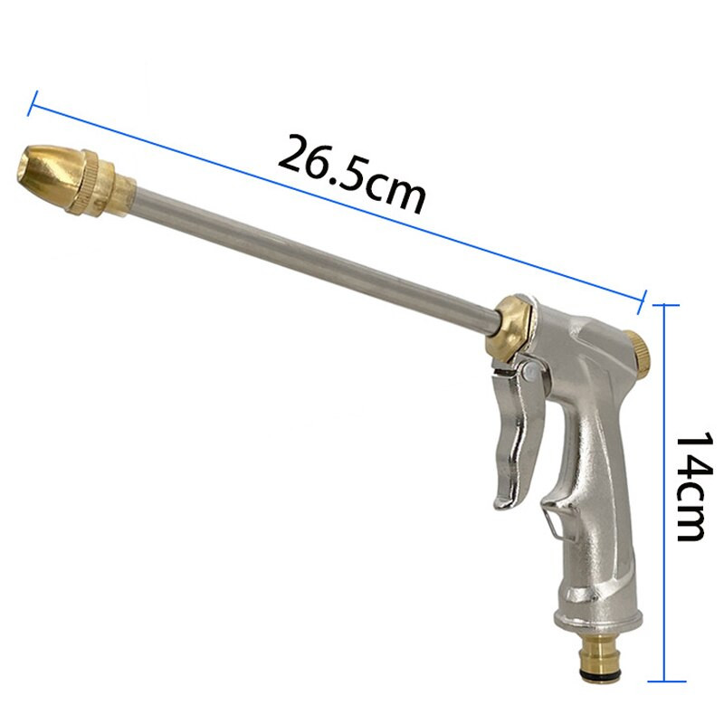 Pistol de apă pentru spălat cu presiune de înaltă calitate, metal, reglabil, duză pentru furtun de spălat auto, pistol de apă cu spumă, pulverizator de udare pentru grădină, vânzător direct