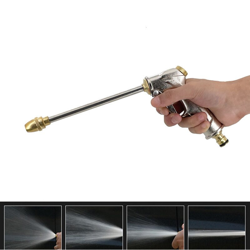 Pistol de apă pentru spălat cu presiune de înaltă calitate, metal, reglabil, duză pentru furtun de spălat auto, pistol de apă cu spumă, pulverizator de udare pentru grădină, vânzător direct