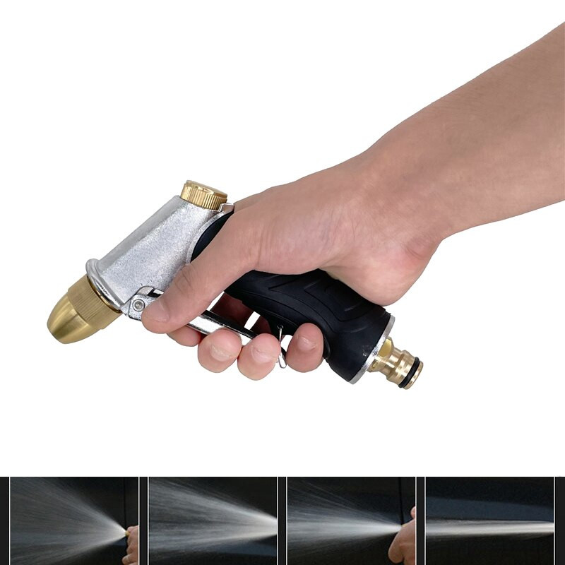 Naujas metalinis aukšto slėgio vandens pistoletas automobilių plovimo mašinos valymo antgalis sodo žarna vandens pistoleto purkštuvas Automobilių plovimo laistymas