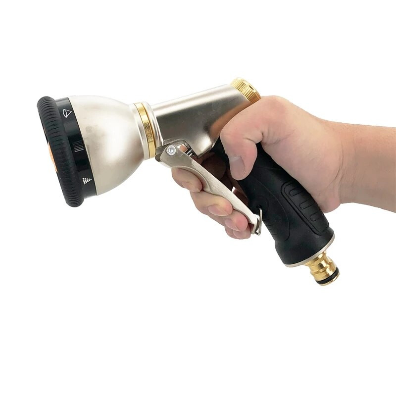 Karštas išpardavimas Sodo žarnos purkštuvas vandens pistoletas 9 funkcija vandens pistoletas vejos purkštuvas aukšto slėgio automobilių plovimo putų purkštukas laistymo įrankis