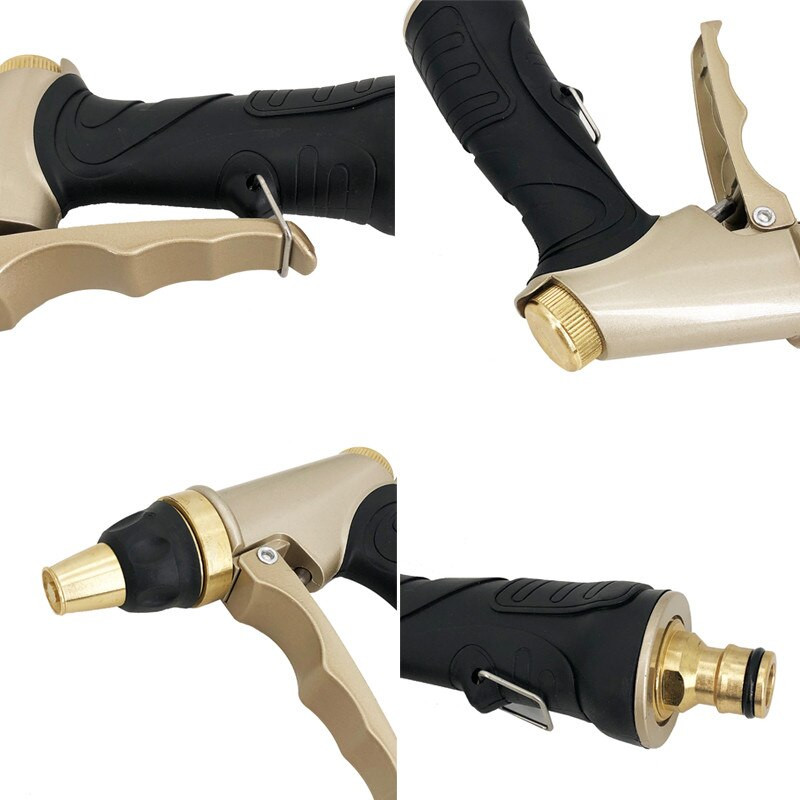 GOUN HOSE Pistol de apă de înaltă presiune din metal Mașină de spălat mașină Duză de curățare Furtun de grădină Pistol de apă Stropitor Udarea grădinii de legume