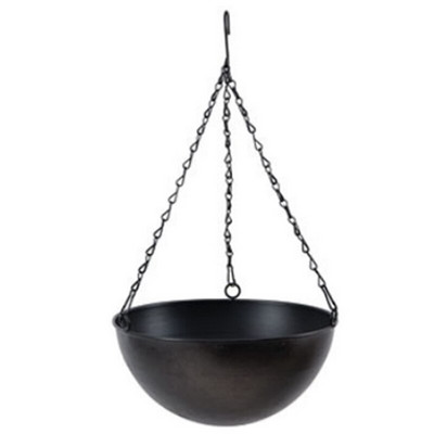 Ghiveci de flori suspendate din metal cu lanț de jardiniere suspendate coș vază de flori pentru decorarea balconului, grădinii