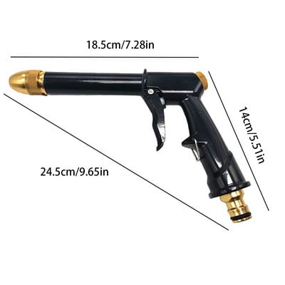 Hordozható Hydro Jet nagynyomású elektromos mosó fém öntözőpálca permetező mosóeszköz kerti autótisztításhoz