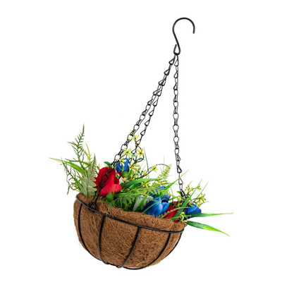 Kabantys gėlių krepšeliai Krepšeliai Sodinimo vazonai Dirbtiniai pakabukai Tulpės Namų sodo pakabukas Dekoratyvinis dekoras Sienų vazonas viduje