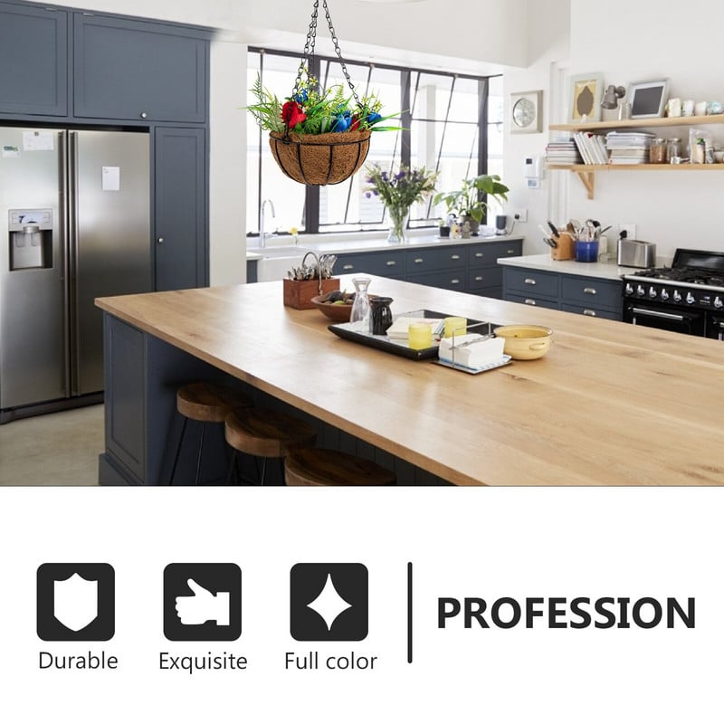 Kabantys gėlių krepšeliai Krepšeliai Sodinimo vazonai Dirbtiniai pakabukai Tulpės Namų sodo pakabukas Dekoratyvinis dekoras Sienų vazonas viduje