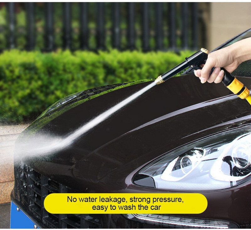 Többfunkciós nagynyomású vízpisztoly autómosó gép tisztításához otthoni kerti öntözőcső fúvóka locsoló hab vízpisztoly