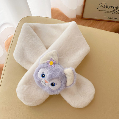 Eșarfă de iarnă cu aplicare de pluș pentru băieți și fete