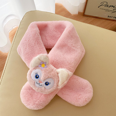 Eșarfă de iarnă cu aplicare de pluș pentru băieți și fete