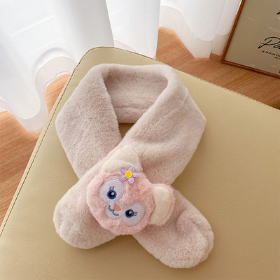 Eșarfă de iarnă cu aplicare de pluș pentru băieți și fete