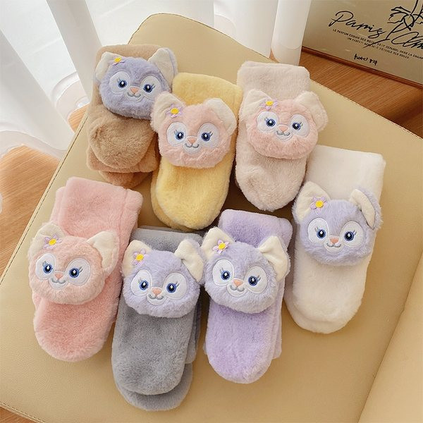 Eșarfă de iarnă cu aplicare de pluș pentru băieți și fete