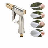 Pistol de pulverizare cu apă de înaltă presiune, duză din alamă metalică, furtun de grădină, țeavă, gazon, pulverizator de spălat auto, aspersor, instrument de spălare auto, pistoale de apă