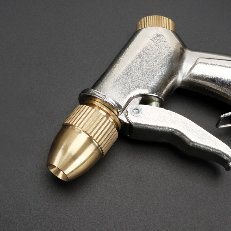 Pistol de pulverizare cu apă de înaltă presiune, duză din alamă metalică, furtun de grădină, țeavă, gazon, pulverizator de spălat auto, aspersor, instrument de spălare auto, pistoale de apă