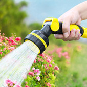 10 funkcijų sodo purkštuvas laistymo artefaktas žolės laistymas veja Reguliuojamas antgalis Rotacinė laistymo sistema Sodo reikmenys