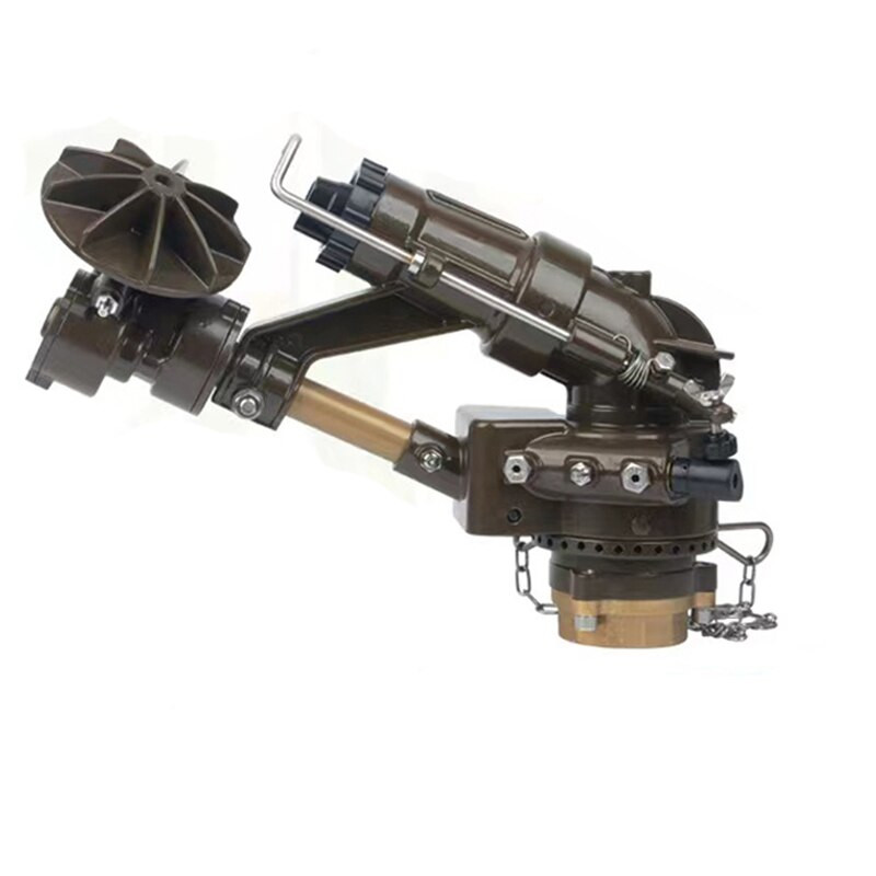 2 colių ilgo nuotolio laistymo purkštuvas žemės ūkis laistymo didelis lietaus pistoletas, gaubtas ilgo nuotolio 360 pavarų pavara