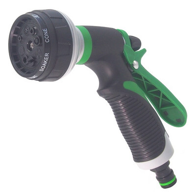 Kerti tömlőfúvóka öntözőspray nagynyomású vízpermetező 8 mintával Hordozható nagynyomású vízpisztoly tisztításhoz