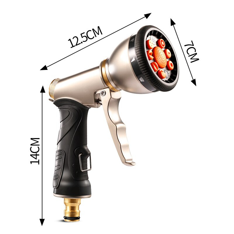 Dropshipping Unelte de grădină Pistol de apă Duză pentru furtun Udare casnică multifuncțională Spălătorie de mașini Pulverizator de apă Pistol de apă de înaltă presiune