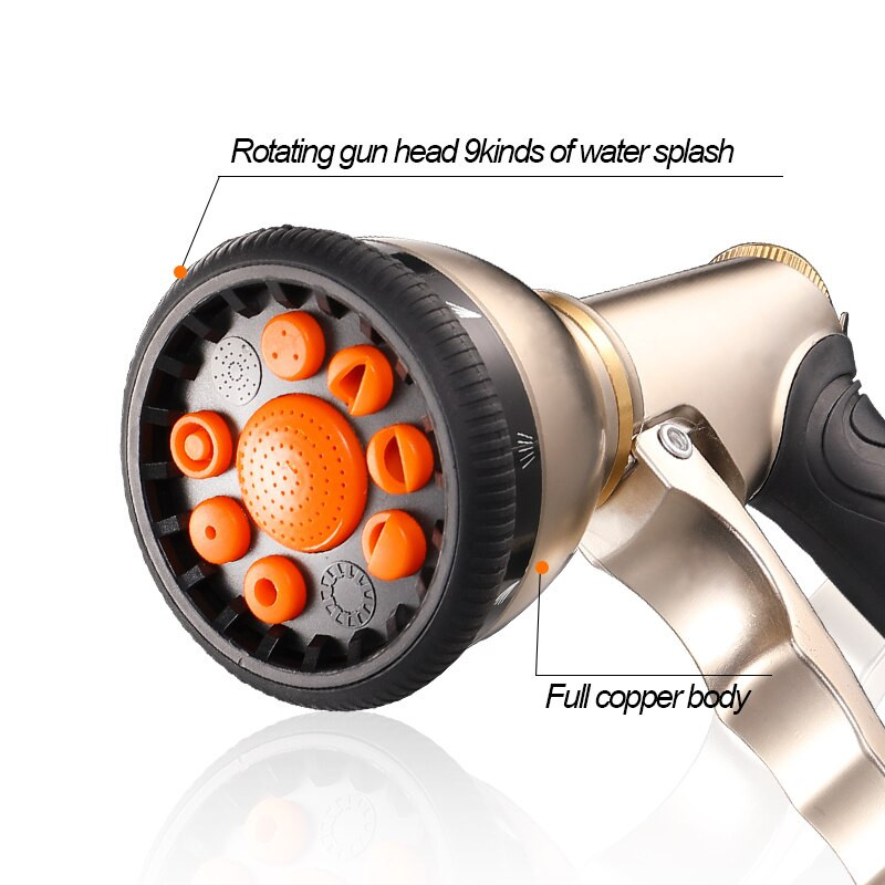 Dropshipping Unelte de grădină Pistol de apă Duză pentru furtun Udare casnică multifuncțională Spălătorie de mașini Pulverizator de apă Pistol de apă de înaltă presiune