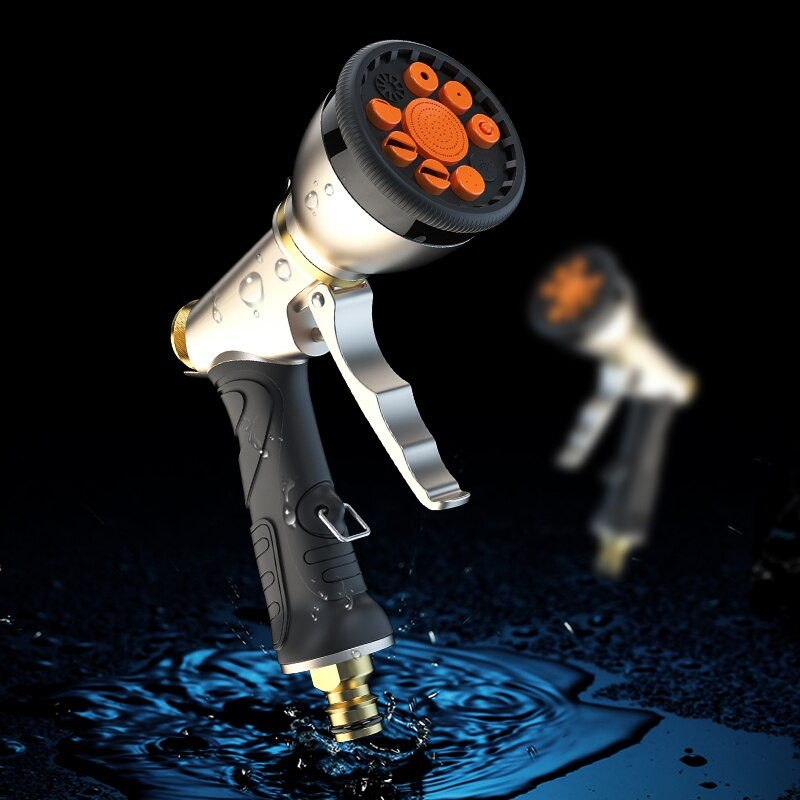 Dropshipping Unelte de grădină Pistol de apă Duză pentru furtun Udare casnică multifuncțională Spălătorie de mașini Pulverizator de apă Pistol de apă de înaltă presiune