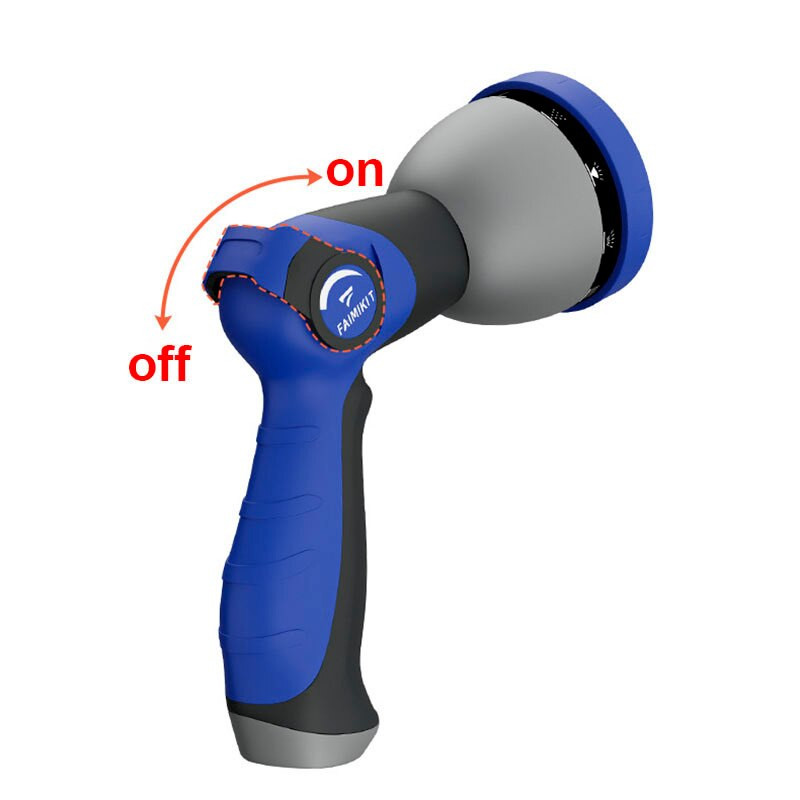 Kerti tömlő Vízpisztoly Magasnyomású autómosó Tartós Kézi Kerti Szerszámok Öntöző Gyeptömlő Cső Sprinkler Szórópisztoly