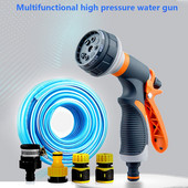 8 režimai Laistymo pistoletas Sodo purkštukas žarnos antgalis Reguliuojamas antgalis Vandens pistoletas vejos žarna Daugiafunkcis sodo aukšto slėgio purkštuvas
