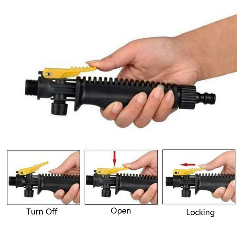Pistol de apă multifuncțional cu spumă de înaltă presiune, spălătorie auto, duză de atomizare, pulverizare, udare grădină, instrument de curățare pentru irigare