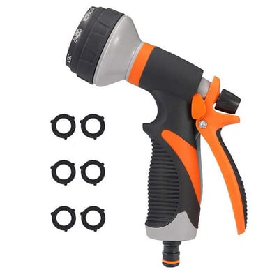 Új 8 mintás permetező fű öntözés többfunkciós autómosó nagynyomású, tartós kézi szerszámok tömlő szórófej Kert 2022