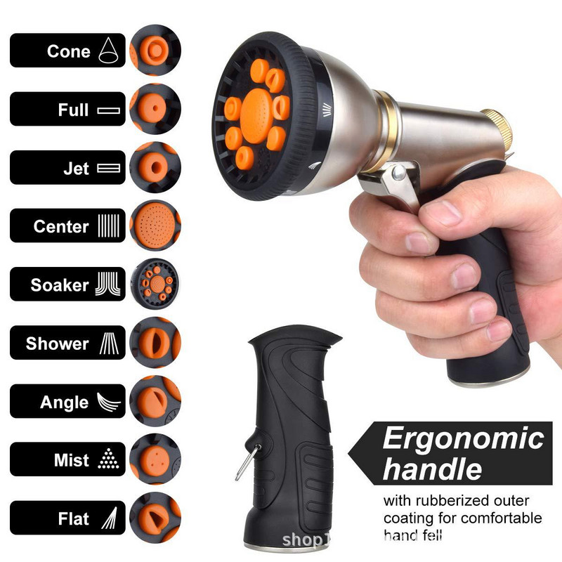 Új nagynyomású vízszóró pisztoly autómosó tömlő spray palack kerti öntöző locsoló locsoló tisztító vízpisztoly