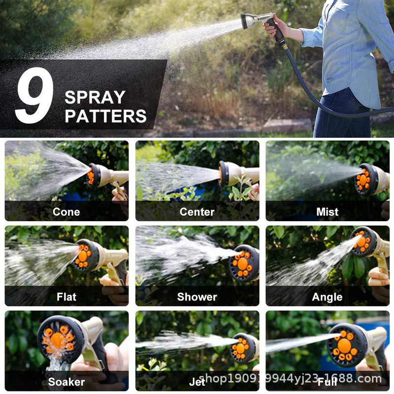 Új nagynyomású vízszóró pisztoly autómosó tömlő spray palack kerti öntöző locsoló locsoló tisztító vízpisztoly