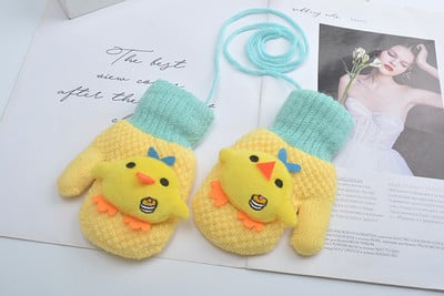 Gyermek téli kesztyű több modell rátéttel és fűzővel