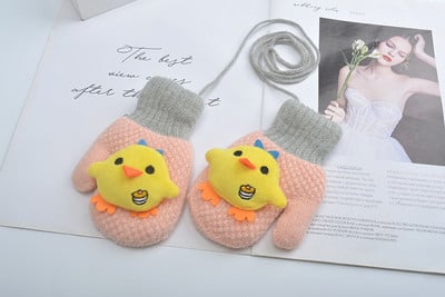 Gyermek téli kesztyű több modell rátéttel és fűzővel