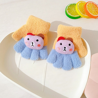 Mănuși de iarnă pentru copii cu element 3D pentru băieți și fete