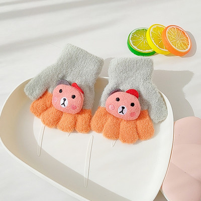 Mănuși de iarnă pentru copii cu element 3D pentru băieți și fete