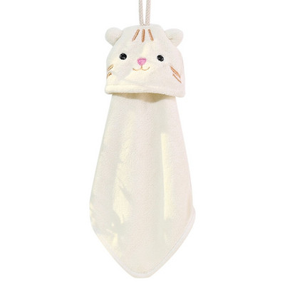 1vnt Animacinis pakabinamas rankšluostis Minkštas koralinis virtuvės rankšluostis Mielas Vaikų Vaiko Kūdikio Greitai Išdžiūstantis Maudymosi Rankšluostis