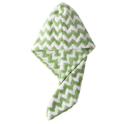 Înveliș pentru prosop de păr din microfibră pentru femei Prosoape cu dungi pentru adulți baie baie prosop absorbant prosop pentru uscarea părului șapcă lungă creț uscată