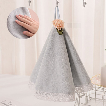 Χαριτωμένο φόρεμα δαντέλας σε στρογγυλό σχήμα Πετσέτα χεριών προσώπου για μωρό Μαλακές πετσέτες καθαρισμού μπάνιου κουζίνας με υψηλή απορροφητικότητα Πολυεστέρας Άνετα