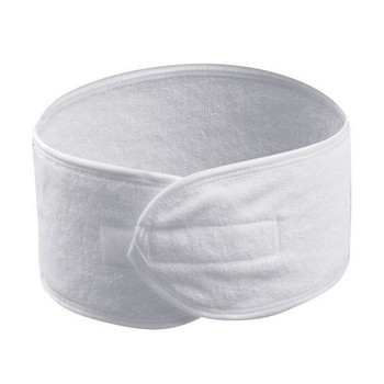 AHSNME 10 бр. Персонализирайте лого Бяла лента за коса Салон за красота Хавлиена кърпа Монограм за баня Букви Спа ленти за глава Микрофибърни кърпи