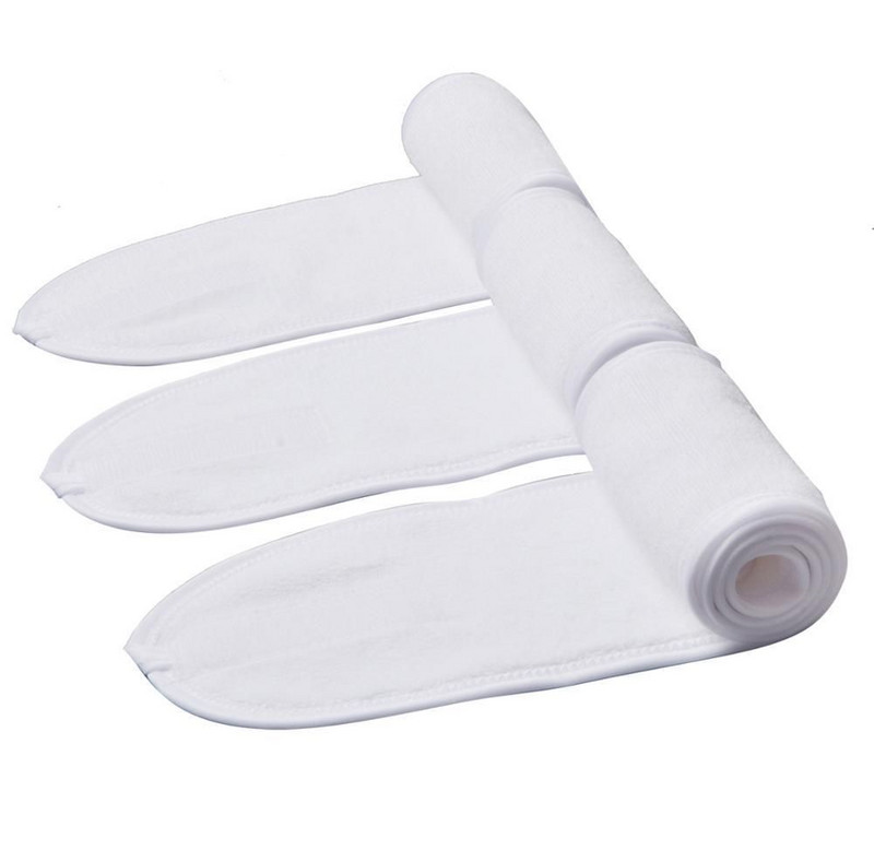 AHSNME 10 vnt. Individualizuotos logotipo baltos plaukų juostos grožio salono rankšluosčiai vonios kambario monogramos raidės SPA galvos juostos Mikropluošto rankšluosčiai