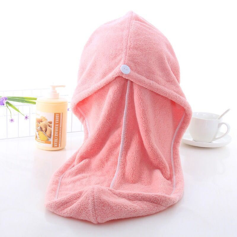 Femei Prosop din microfibră Prosop de păr Căciuli de baie Brodate Home Terry Uscare rapidă BaieTurban pentru uscarea părului